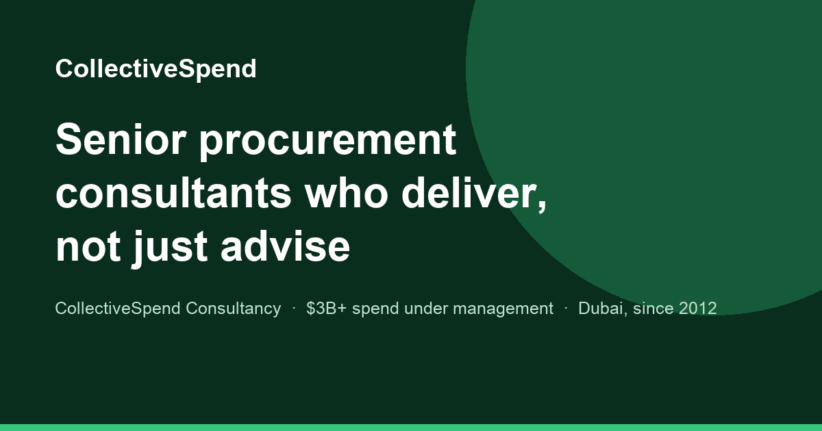AI Procurement Consultants for Buying AI in Dubai & the GCC
